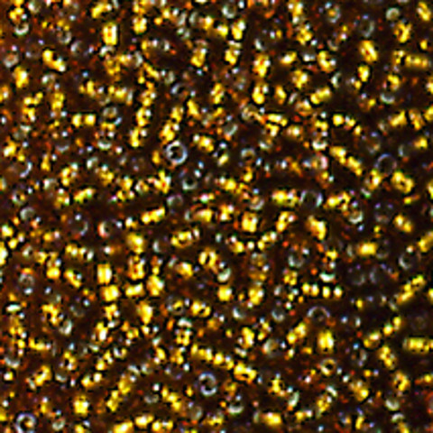 Indianerperlen 2,6mm altgold mit Silbereinzug
