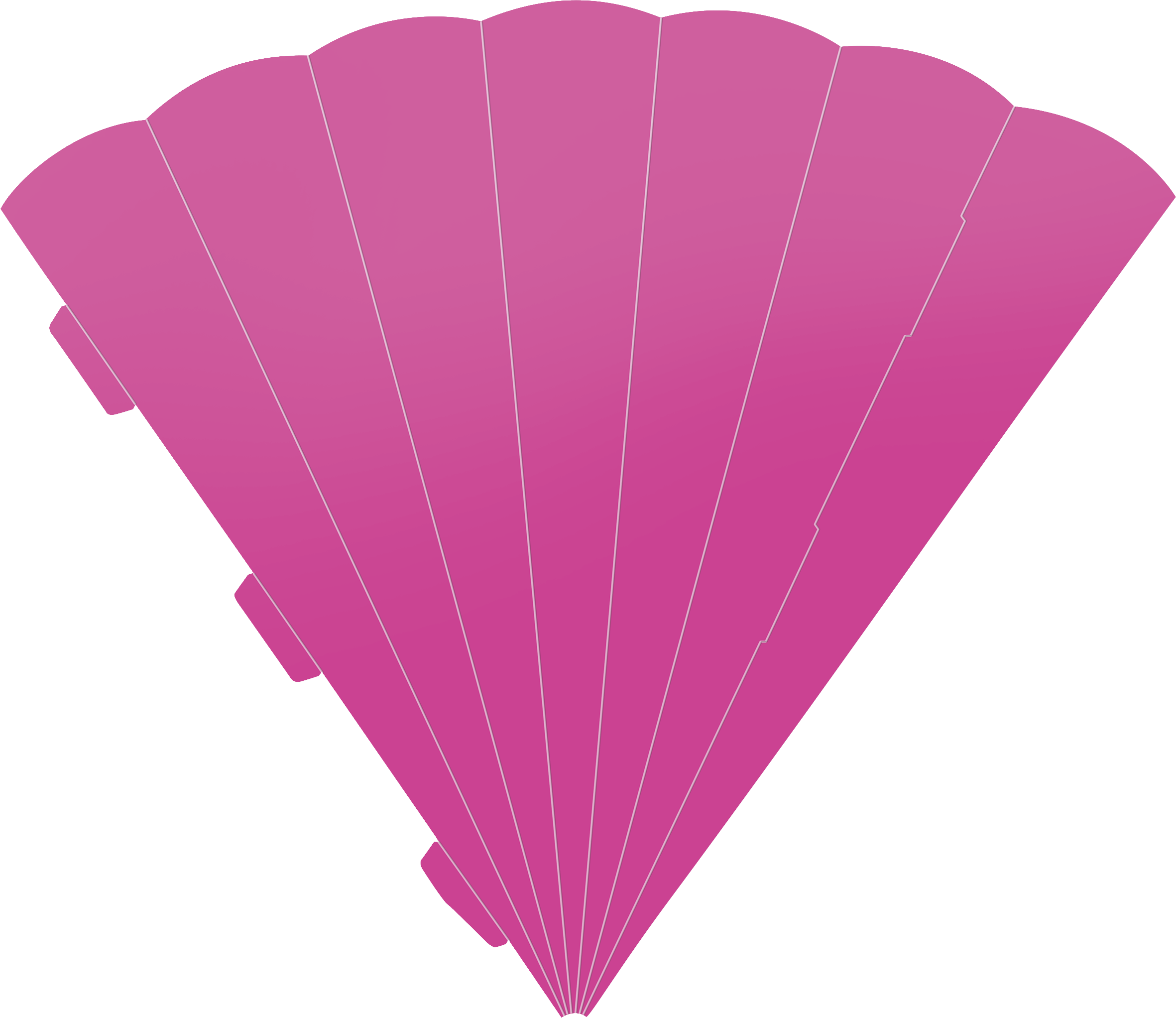 Schultüten-Zuschnitt 69cm pink