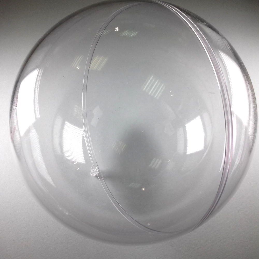 Kunststoffkugel 18cm glasklar teilbar