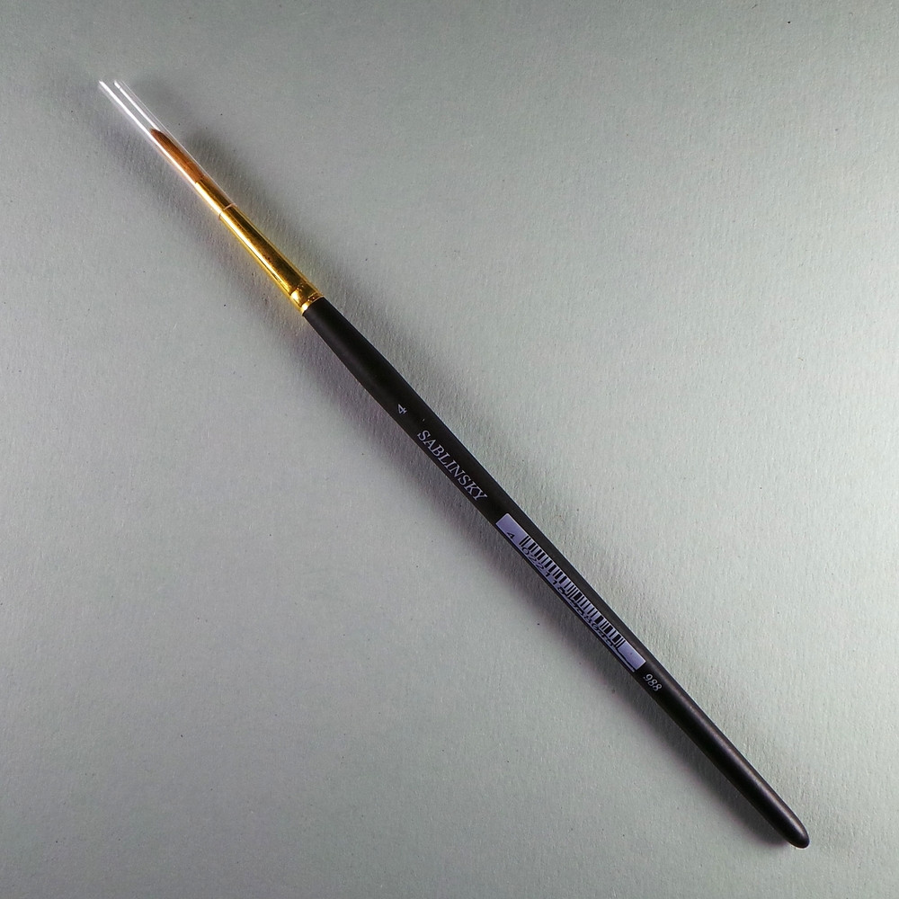 Sablinsky Profi-Aquarellpinsel Größe 4 (3,4mm)