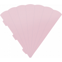 Schultüten-Zuschnitt 69cm rosa