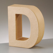 3D Dekobuchstabe aus Pappmache 17,5cm D