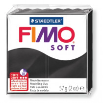 Modelliermasse FIMO® Soft schwarz 57g