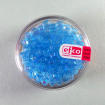 Glasfacettperlen aqua irisierend 4mm 100 Stück