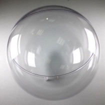 Kunststoffkugel 16cm glasklar teilbar