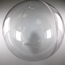Kunststoffkugel 18cm glasklar teilbar