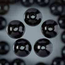 Holzperlen schwarz 4mm