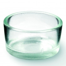 Teelichthalter Glas klar 4cm