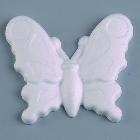 Styropor-Figur Schmetterling 11 x 12,5 cm weiß