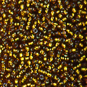 Indianerperlen 2,6mm altgold mit Silbereinzug 17g Dose