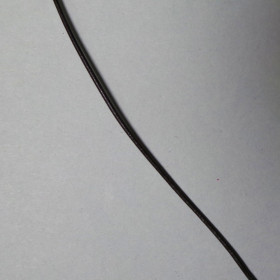 Lederband schwarz ca. 1,3mm 1m Ziegenleder