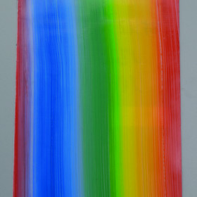 Verzier-Wachsplatten 20 x 10cm regenbogen 1 Stück