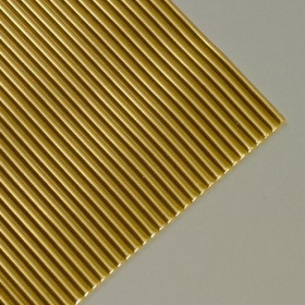 Wachsstreifen rund 200 x 3 mm 19 Stück gold glänzend