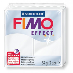 Modelliermasse FIMO® Effect transparent weiß 57g