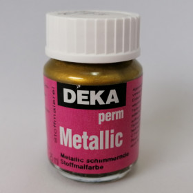 Stoffmalfarbe Deka PermMetallic Gold 25ml