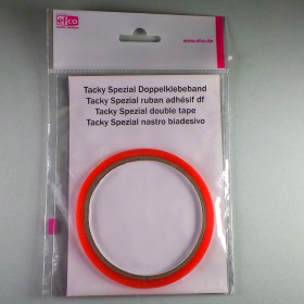 Tacky Spezial Doppelklebeband 3 mm 5 m klar transparent