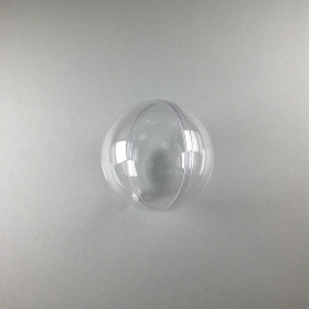 Kunststoffkugel 6cm glasklar teilbar