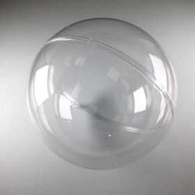 Kunststoffkugel 14cm glasklar teilbar