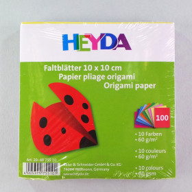 Origami Faltblätter 10x10cm bunt 100 Blatt