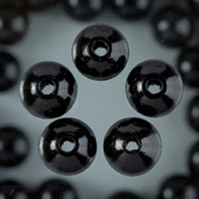 Holzperlen schwarz 4mm 150 Stück