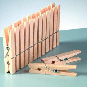 Mini-Wäscheklammern aus Holz