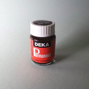Stoffmalfarbe Dunkelbraun Deka-Permanent 25ml