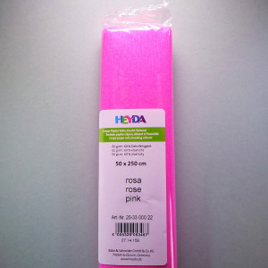 Krepp-Papier rosa Rolle 50 x 250 cm