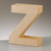 3D Dekobuchstabe aus Pappmache 17,5cm Z