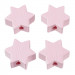 Schnullerketten Perle Stern rosa